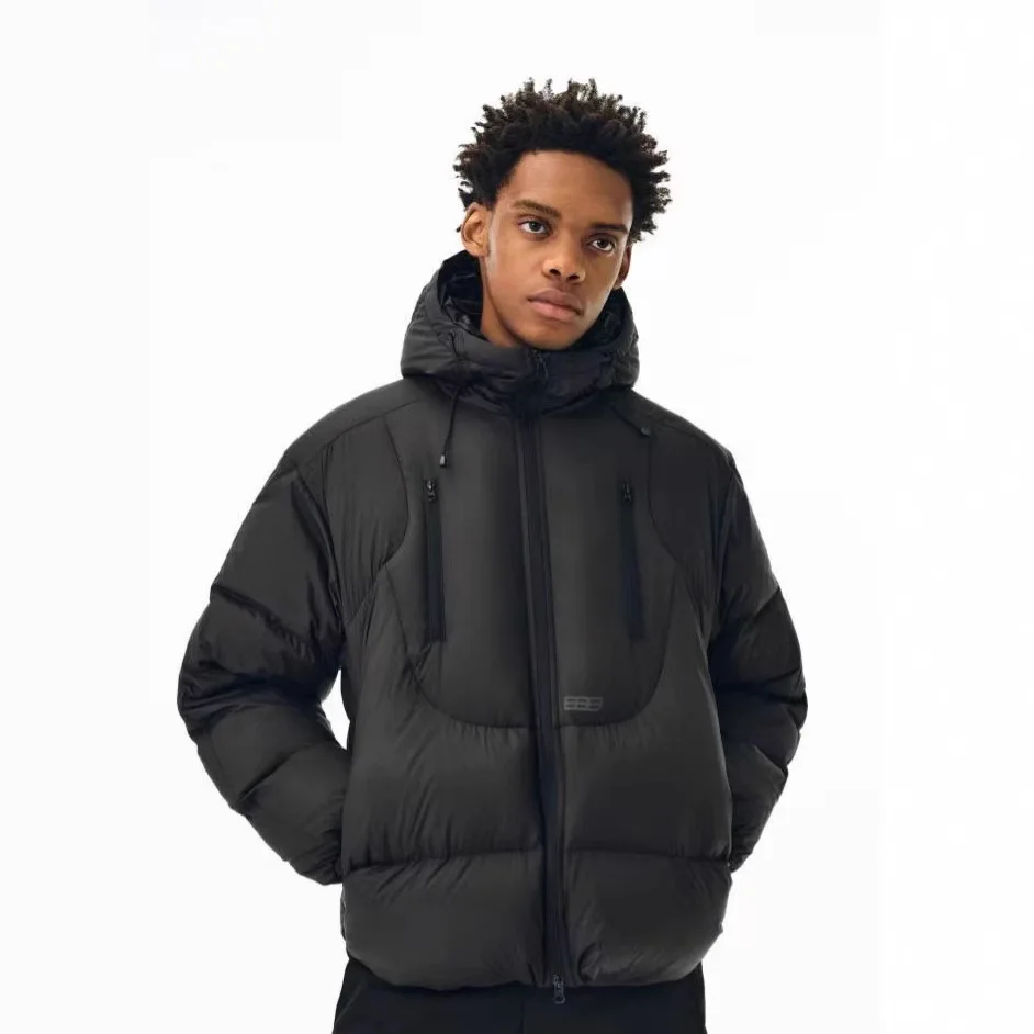 2026 double pull hooded three-dimensional short couple down cotton clothes winter men ,women with the same new loose warm jacket