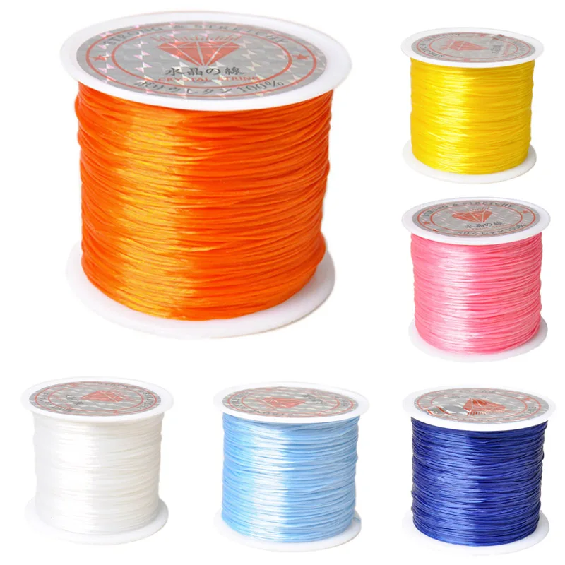 10/40meters/roll Nylon Multicolor Round Stretch Elastic Cord Beading Cord Necklace Bracelet Thread For Jewelry Making Supplies