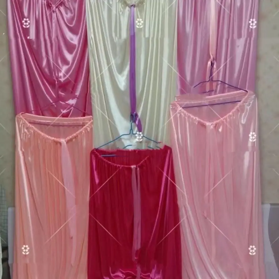 Wide0.7m Glossy Satin Loose Maxi Dress Ice Silk Sleeveless Sexy Long Sleeping Bag