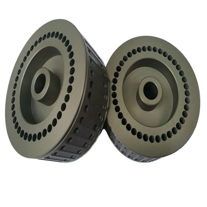 1 pieces 2 Rows Holes Suction Wheel Stahl Folding Machine124X53X18MM ZD.233-028-0100 Suction Wheel
