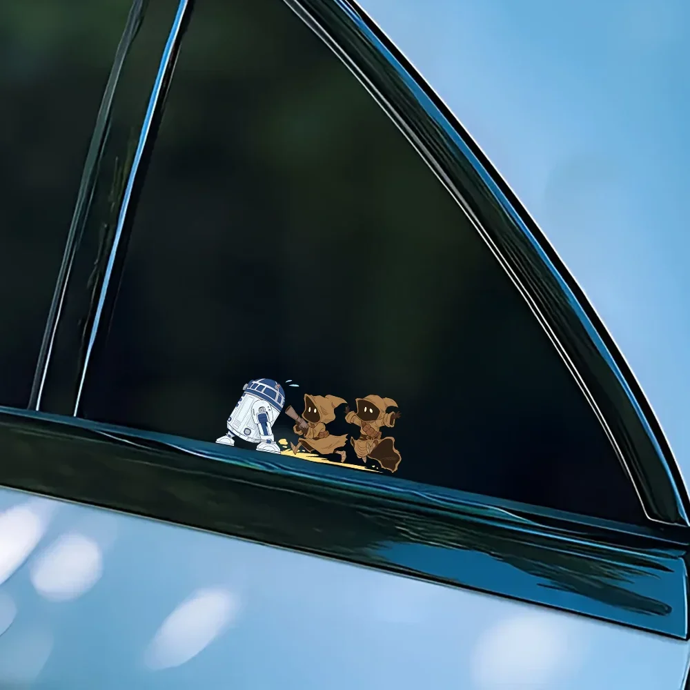 1 шт. стильная наклейка для научного автомобиля, художественный стиль, прочная, идеально подходит для багажа, скейтборда, привлекательный эстетический декор научного искусства