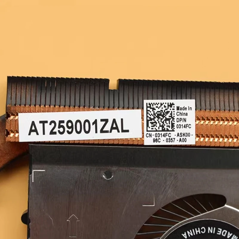 0314FC New Original For Dell Latitude E5580 M3520 Laptop Cooling Fan Cooler Fan Heatsink Radiator 314FC AT1S4005ZCL High Quality