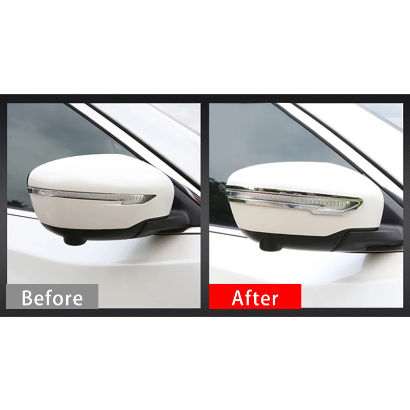For Nissan Qashqai J11 X-trail X trail T32 2014-2019 2020 Car Rear View Mirror Anti-collision Strip Anti scratch Accessories