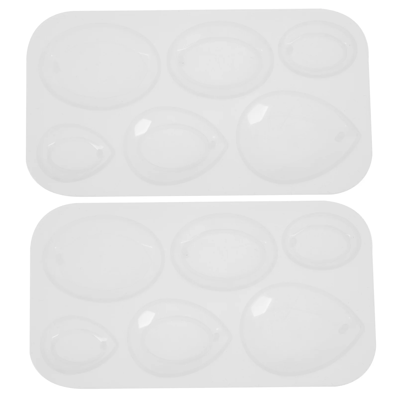 

2Pcs Silicone Epoxy Resin Molds for Necklace Pendant DIY Jewelry Making Durable Reusable Casting Mold Epoxy Resin Molds