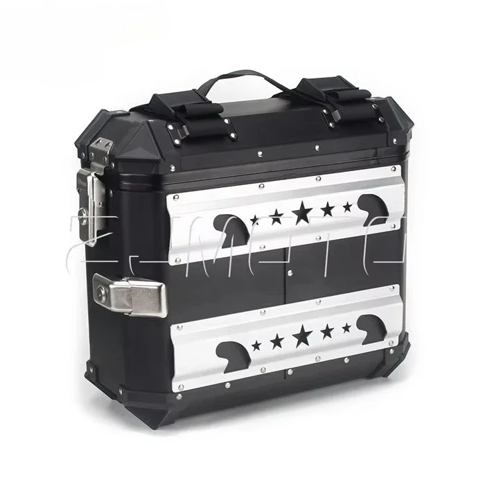 2pcs Aluminum Side Panniers Box Motorcycle Saddle Hard Luggage Saddlebag Rear Trunk for Suzuki  Aprilia