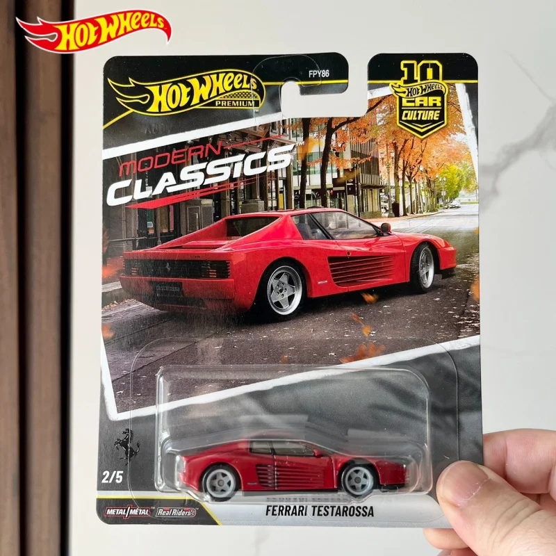 

New Hot Wheels Car Culture Modern Classics 1987 Ferrari Testarossa 1:64 Scale Alloy Car Model Collection Toy Boy's Birthday Gift