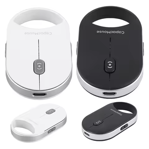 Ultra Thin Wireless Computer Mouse Mini Capacitive Mouse 3 Mode BT 5.2/2.4G/USB Wireless Computer Mouse for PC Laptop Tablet