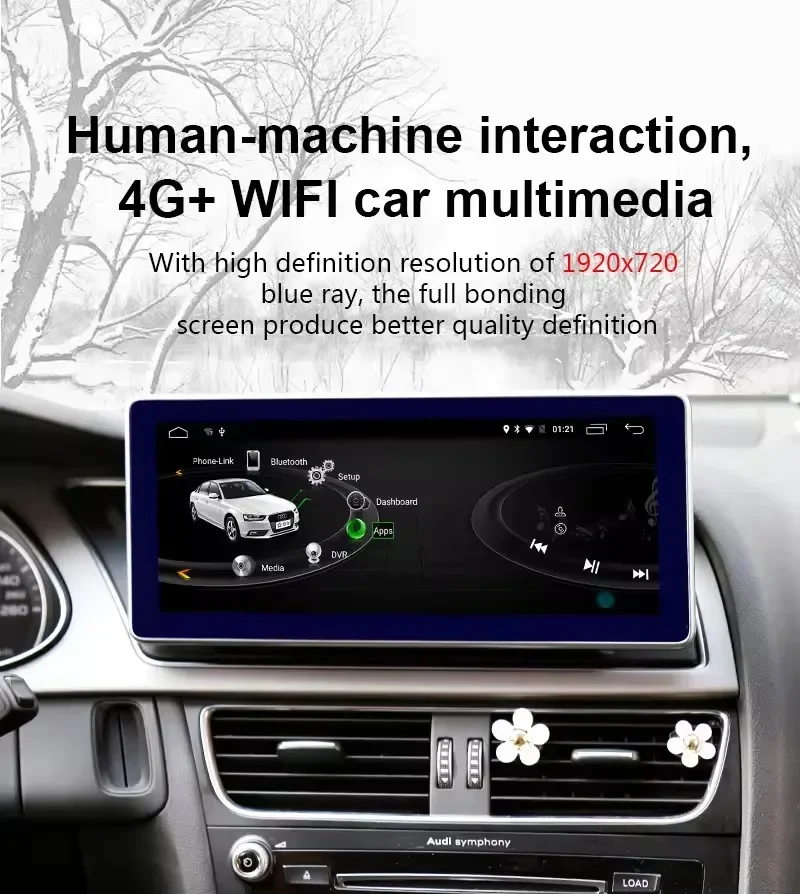 4G LTE IPS Blue Ray Screen Android 10.0 8 Core Autoradio Stereo Lettore video DVD GPS per A4L 2004-2008 A4/A5 2004-2016