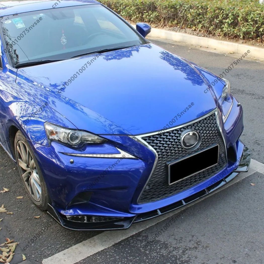 For Lexus IS250 IS300 IS350 F Sport 2013-2016 XE30 Pre-Facelift Front Bumper Lip Gloss Black Car Spoiler Splitter Trim Body Kit view 3