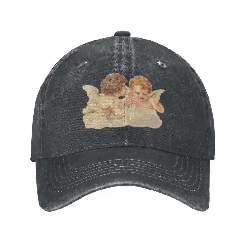 Fashion Cotton Renaissance Angels Baseball Cap for Men Women Adjustable Vintage Aesthetic Cherub Wings Dad Hat Sports