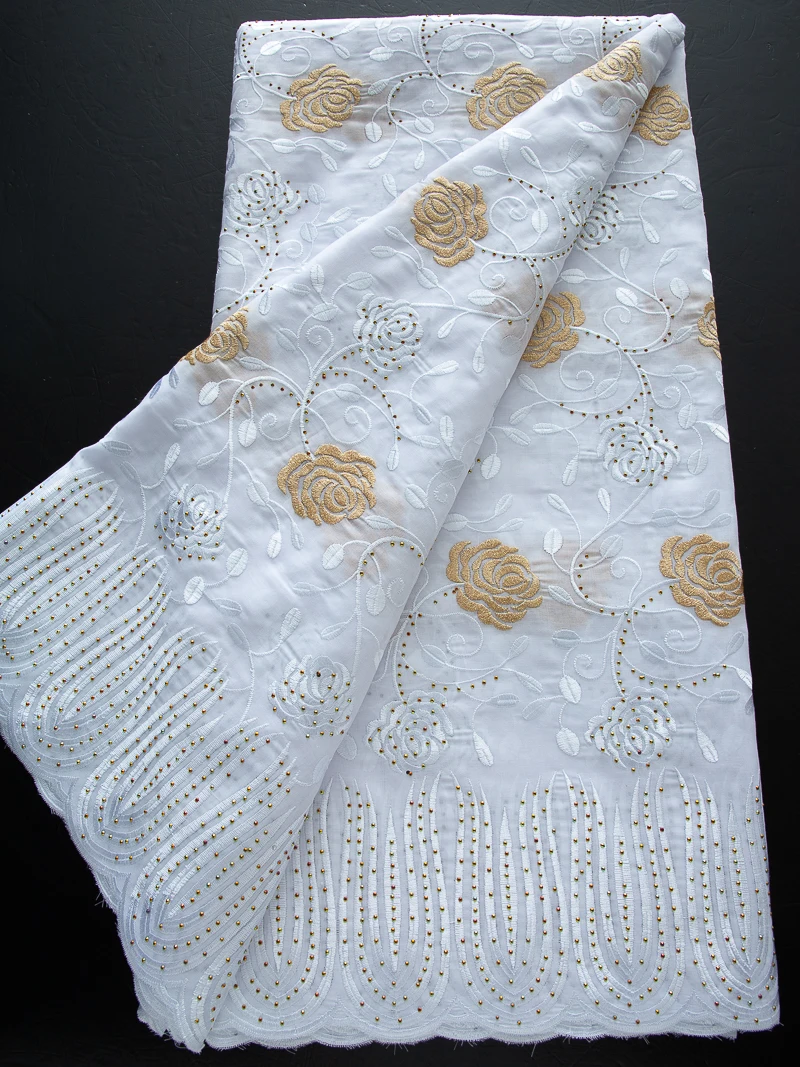 Zhenguiru Dry Lace Fabric 2024 Embroidered Cotton Lace Fabric High Quality African Lace Fabric Nigerian Dress for Women A3581