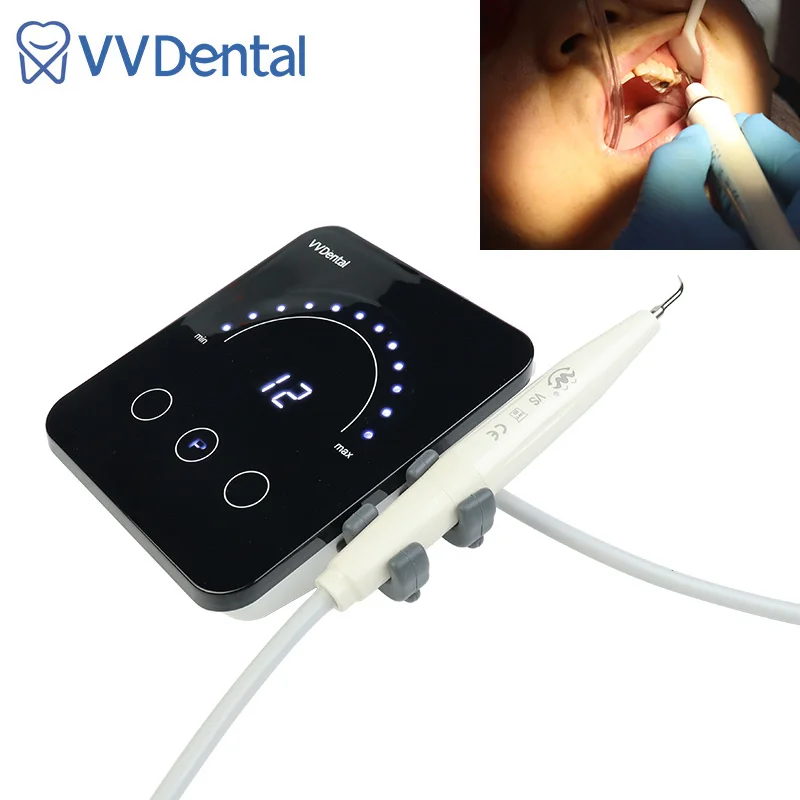 Dental Machine Ultrasonic Scaler with Handpiece Tips For Scaling Periodontics Endodontics Oral Cleaning Dental Calculus Smoke