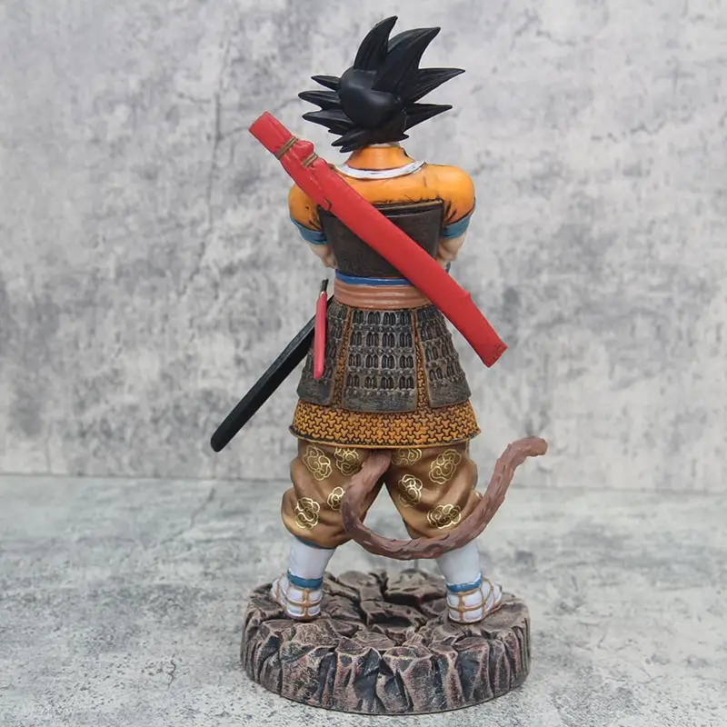 Figura Dragon Ball Anime, Estatueta Samurai Gk, Modelo Super Saiyan, Coleção de Ornamentos, Brinquedo de Decoração, Presente, 29cm