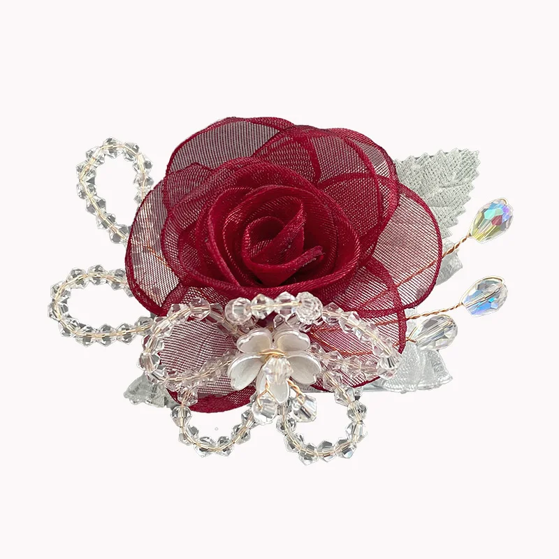 Korean wedding bride wrist flower high-end wedding white Mori small fresh bridesmaid sisters group hand flower