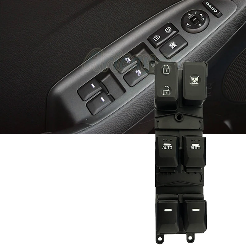 Front Left Car Window Control Switch Electric Window Regulator Buttons For Kia Forte 2014 2015 2016 2017 2018 93571-A7200