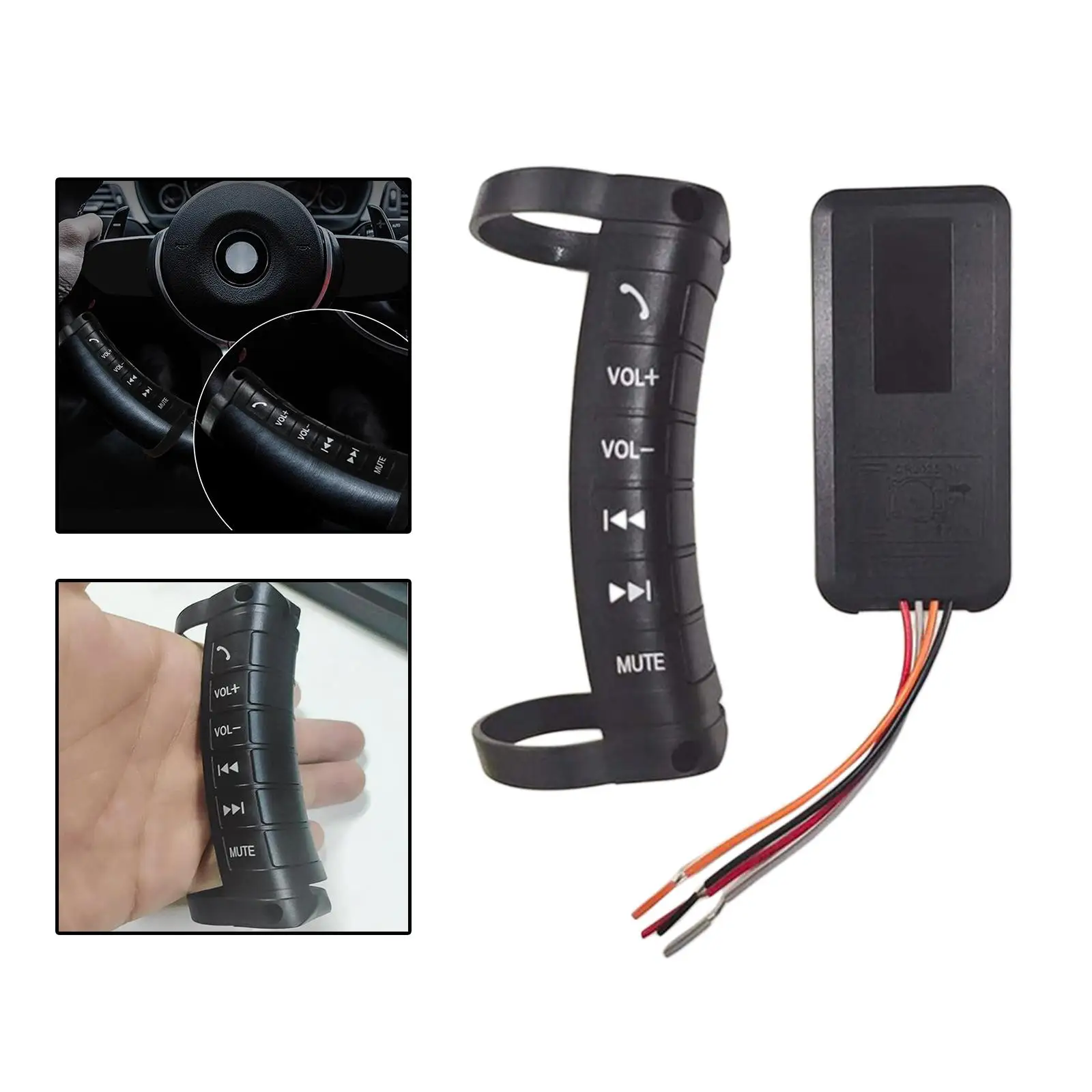 Remote Control Button Car Steering Wheel Wireless for Stereo DVD