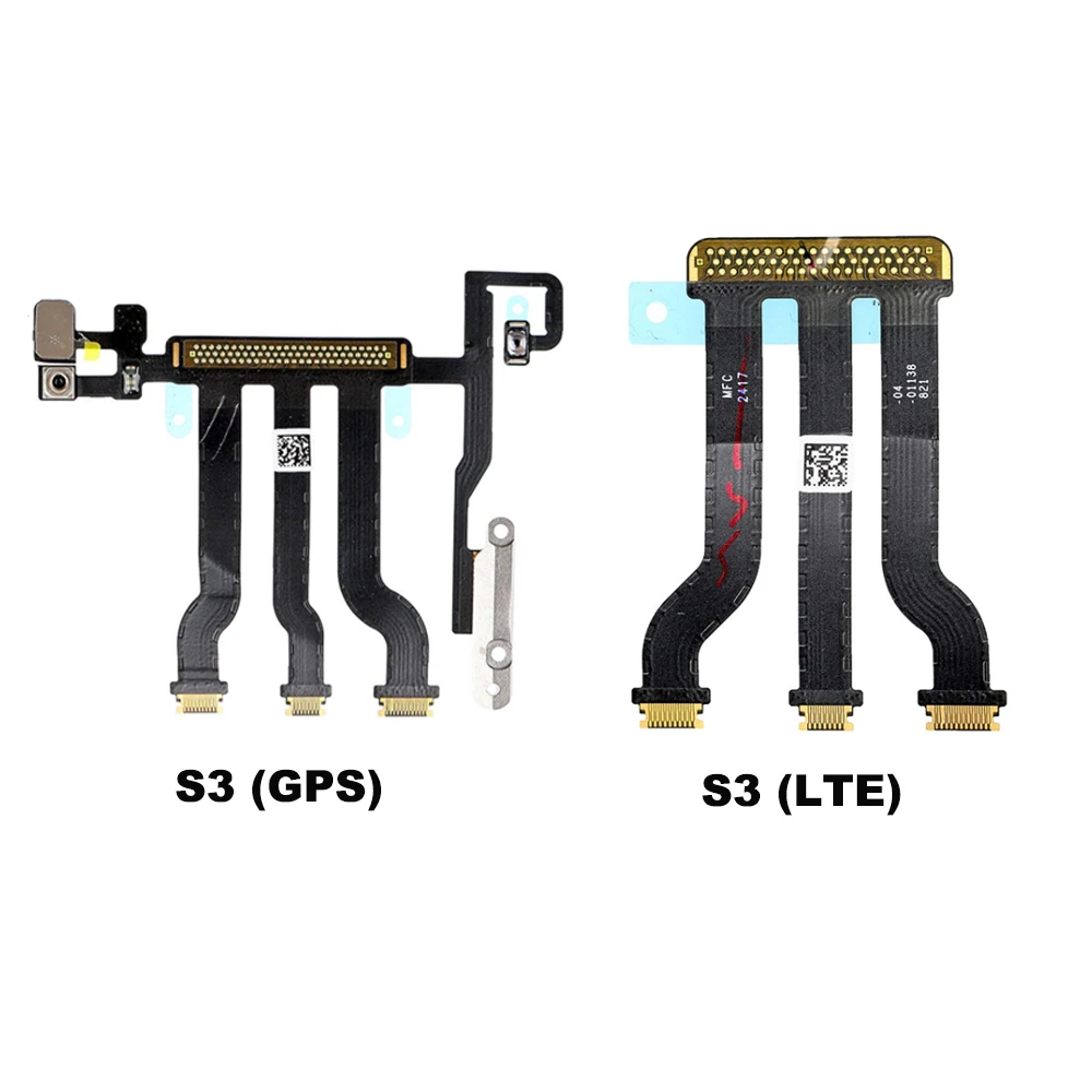 Pantalla táctil LCD para Apple Watch series 8, 2, 3, 4, 5, 6, 7, 42mm, 40mm, 44mm, 41mm, 45mm, Conector de placa base, Cable flexible, cinta