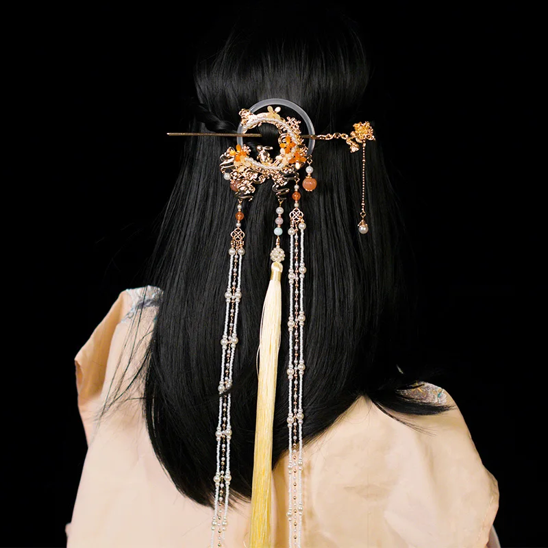 

Chinese Retro Hanfu Accessories Jewelry Hanfu Accessories Versatile Ornaments Women Hanfu Hair Accessory Forbidden Step