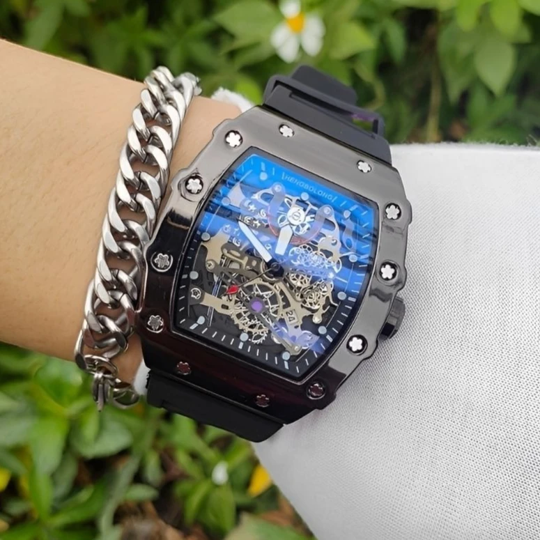 Relojes de cuarzo originales HENBOLONG, reloj clásico con esfera especial para hombre, reloj de lujo único de alta calidad, relojes AAA para hombre