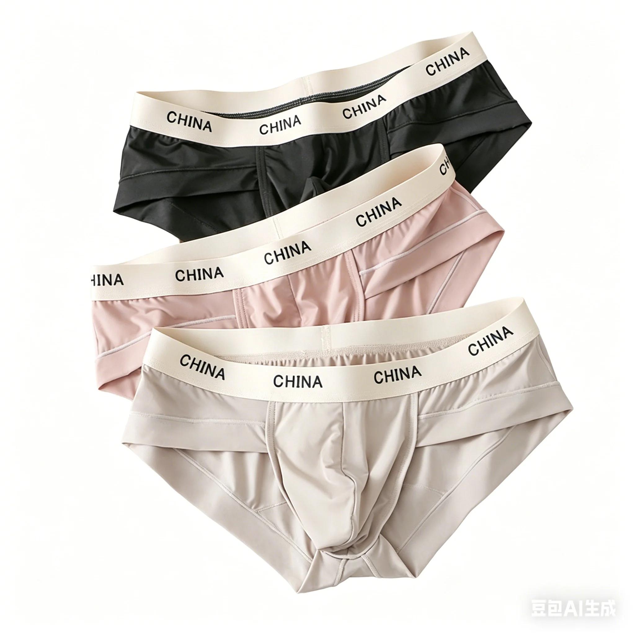 Summer Men's Ice Silk Triangle Briefs Low Waist U Convex Pouch Breathable Underpants Comfortable Quick Drying Sprots Underpants
