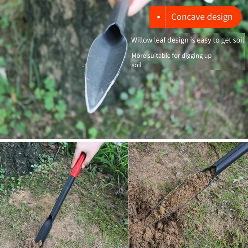 Willow Shovel Blade-Shaped Garden Shovel Pointed Hand Shovel Gardening Tools Are Suitable For Garden Agricultural Work Durable