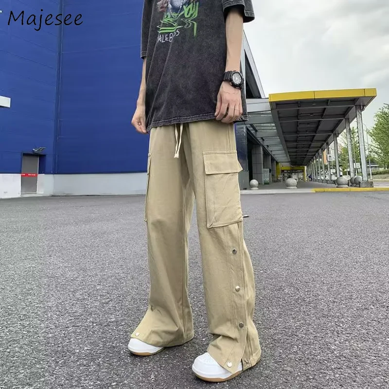 

Casual Pants Men Retro Japanese Cargo Pantalones Autumn All-match Handsome Streetwear Dynamic Cool Ins Design Ulzzang Baggy Chic