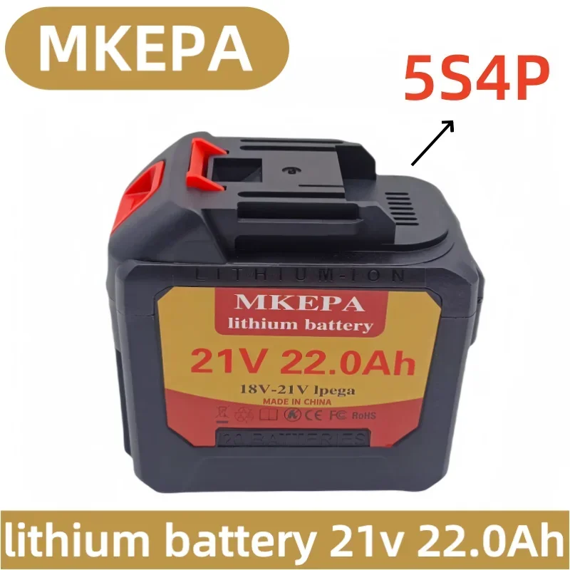 A bateria de lítio 5S4P 21V 18650 pode carregar bateria de 22000mAh com lpega alta curren e alta descarga.