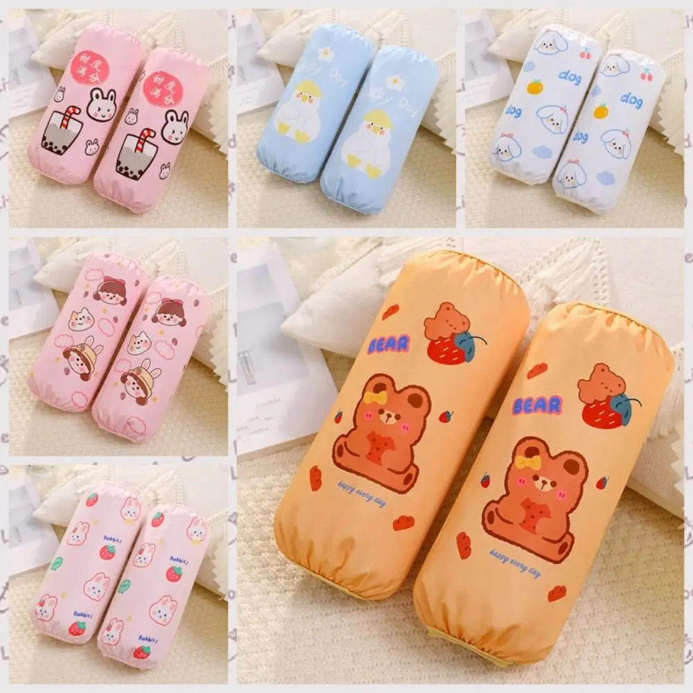 1 Pair Cartoon Waterproof Sleeve Cover Oil Proof Dirty Resistant Dishwashing Cleaning Sleeves Soft Oversleeve For Kids Adult