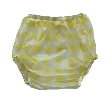 Langkee Haian Plastikowe pieluchy dla dorosłych z nietrzymaniem moczu ABDL TPU Kolor żółty