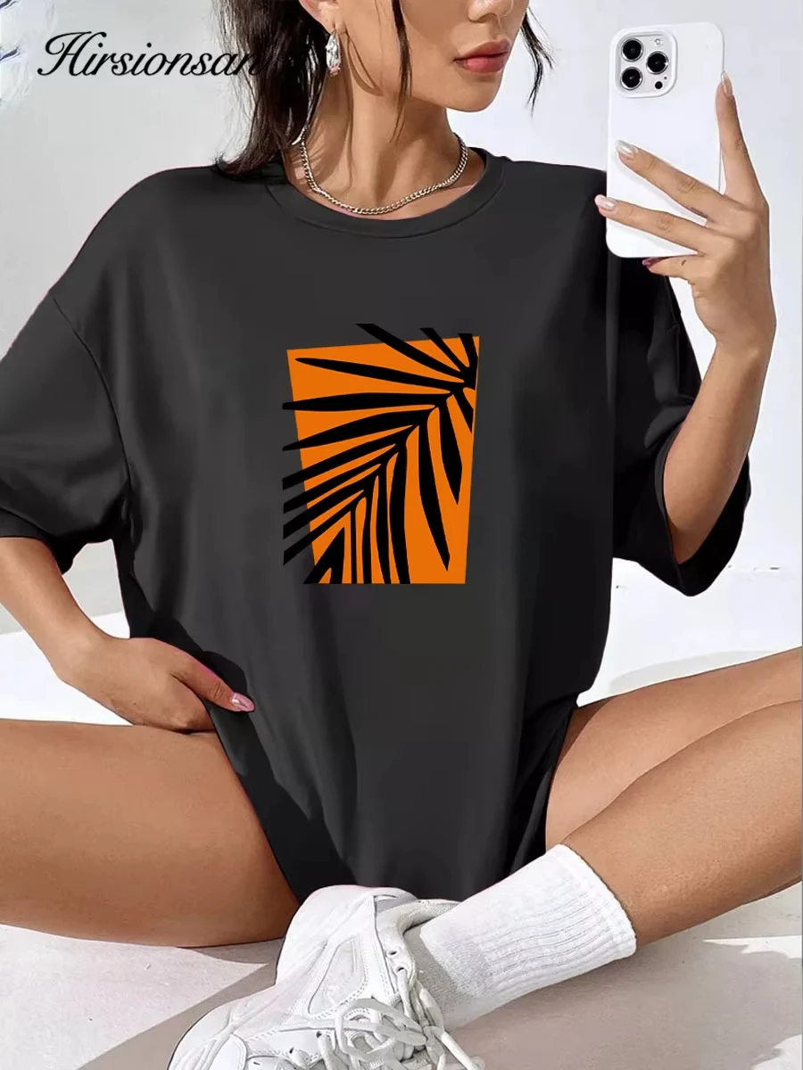 

European Summer Bestseller Ultra-clear Printed New Men's and Women's Loose, Comfortable Pure Cotton Breathable T-shirts
