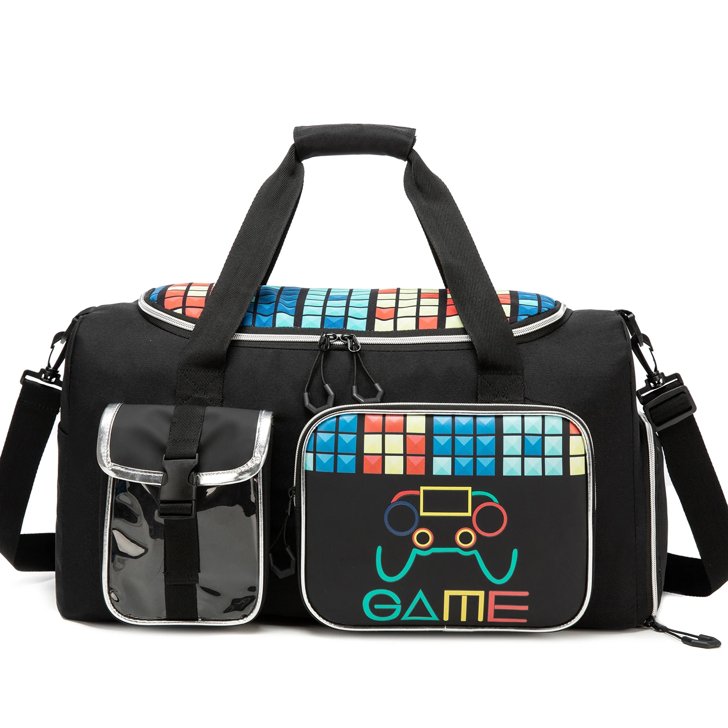 

Travel Duffle Bag Lightweight Water Resistant and Spacious for Gym Trips Features Dry Wet Separation and Multiple Pockets