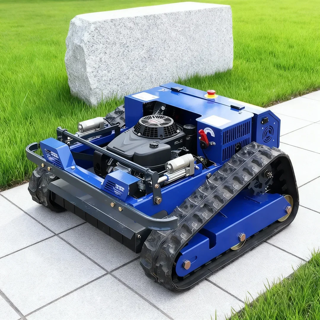 

Настраиваемый сельскохозяйственный и лесозаготовительный гусеничный робот-газонокосилка с дистанционным управлением, самоходный, с функцией снегоуборщика