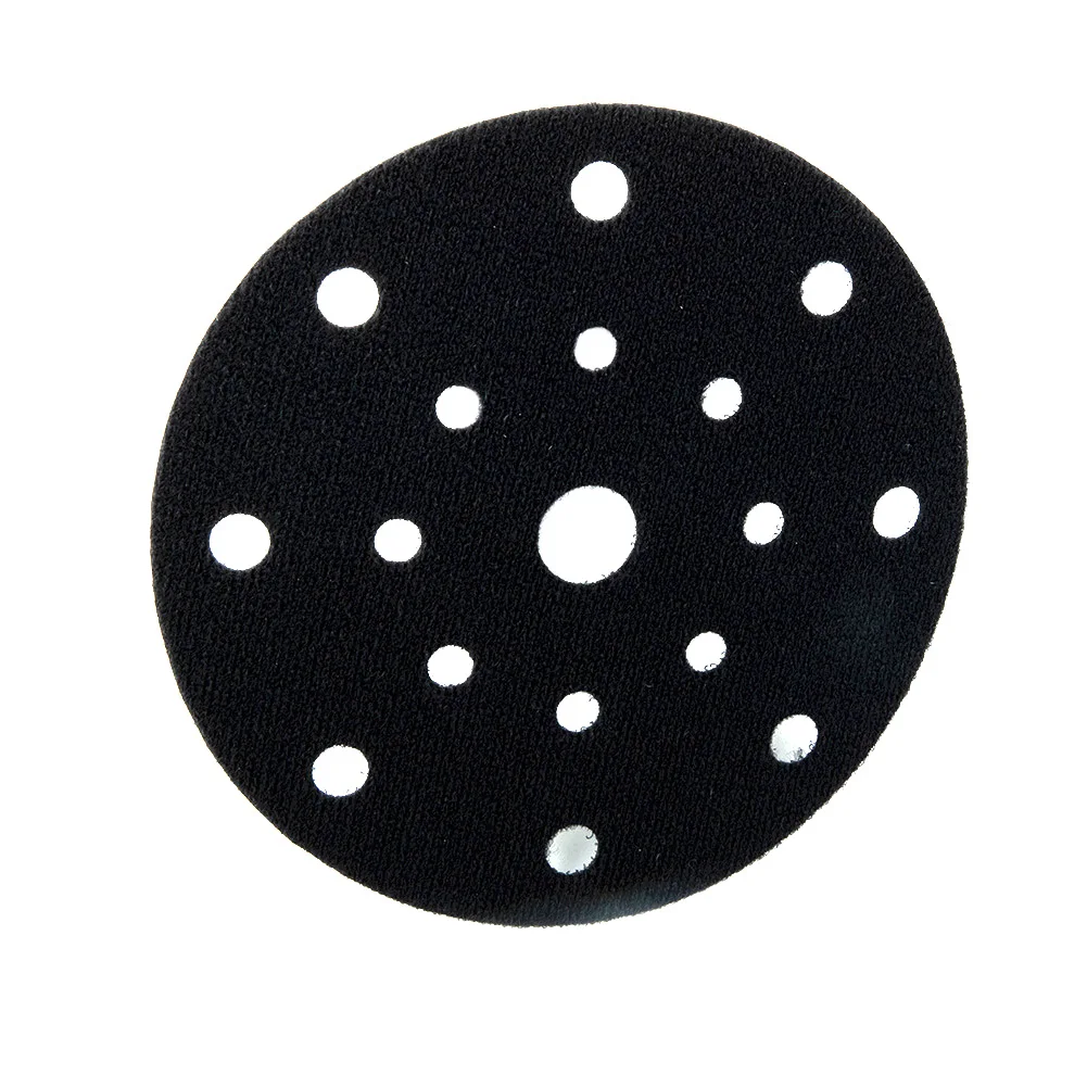 1Pc 17 Holes  Soft Sponge  Interface Pad  6 Inch 150 Mm  Sanding  Pads  Backing Disc  Hook & Loop Sanding Discs  For Polisher