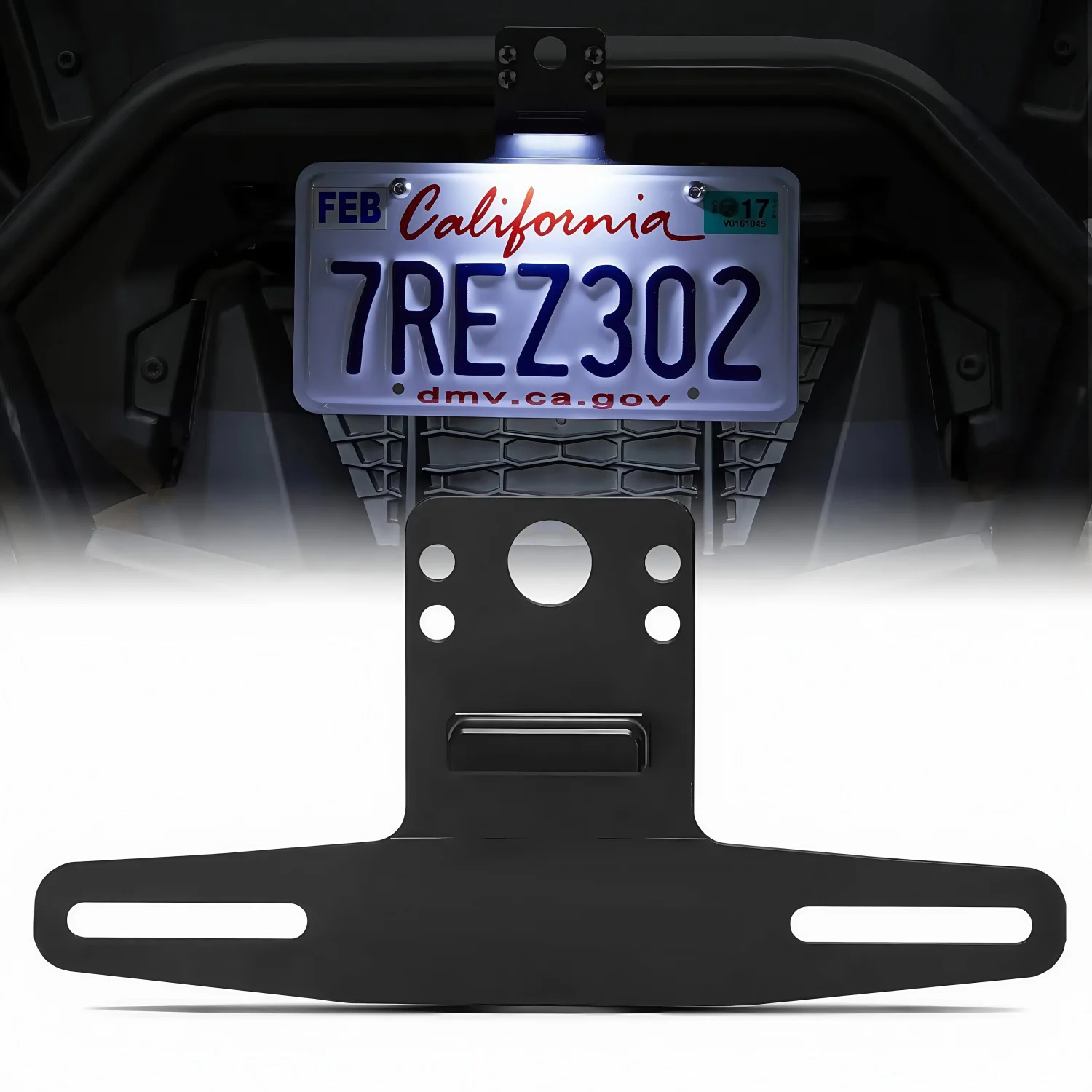 

Рамка номерного знака с подсветкой рамка номерного знака подходит для UTV RV грузовик лодка мотоцикл универсальная рамка номерного знака ATV