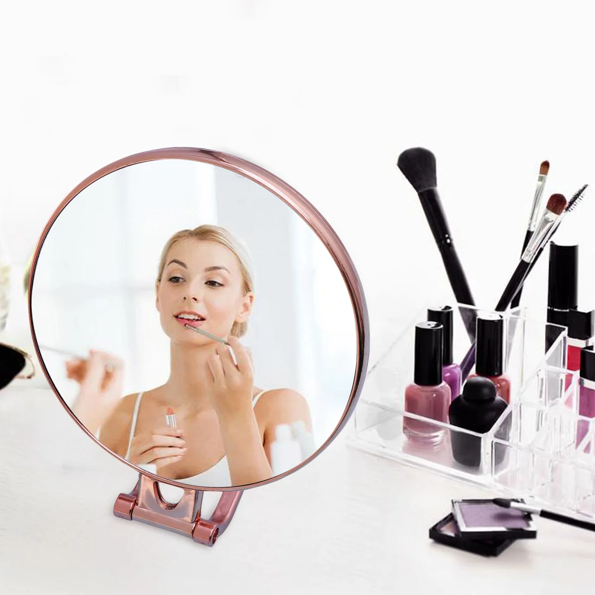 folding mirror portable mirror double side mirror makeup mirror double side makeup mirror hand mirror