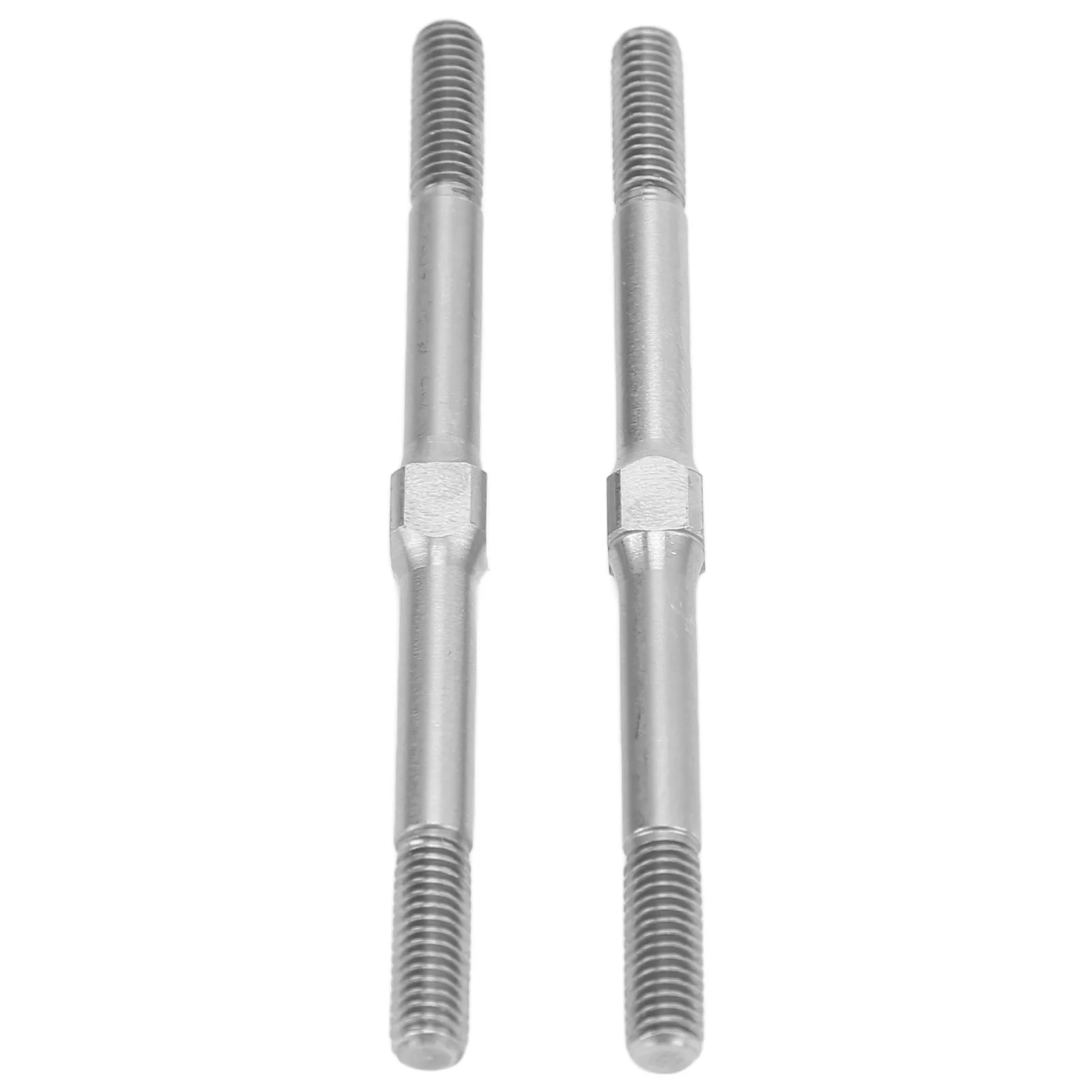 

RC Turnbuckle M4 63mm Upgrade Part Steel Turnbuckle Rod for ARRMA Granite 1/10 RC Car Silver 2pcs RC Steel Turnbuckle
