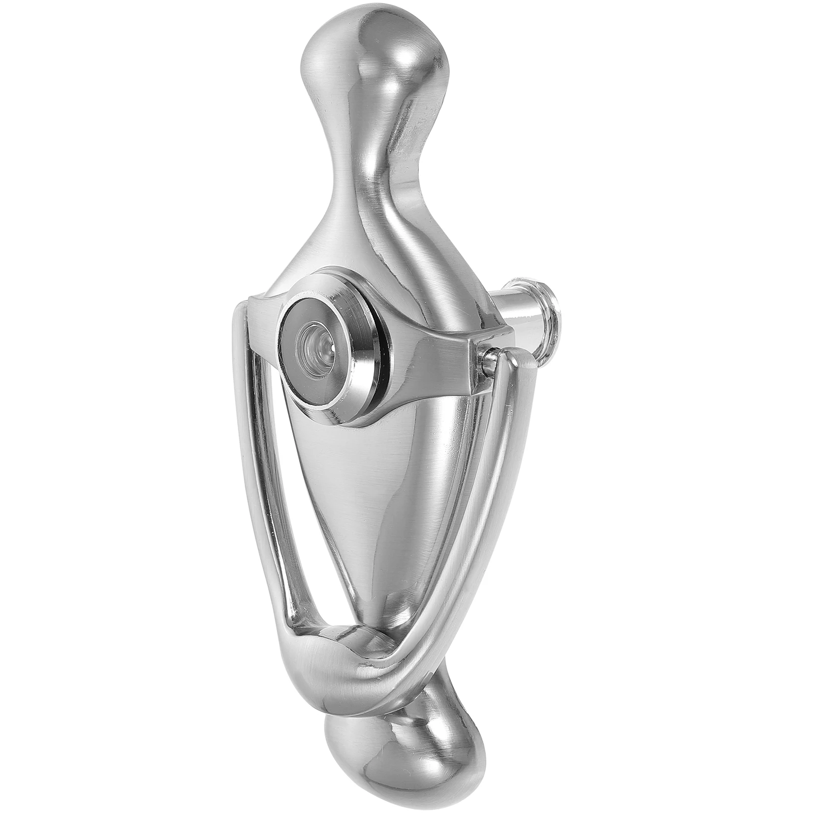 

Knocker With Peephole Zinc Alloy Wide Base Smooth Finish Easy Installation Home Front Security Knocker Door Viewer Supply