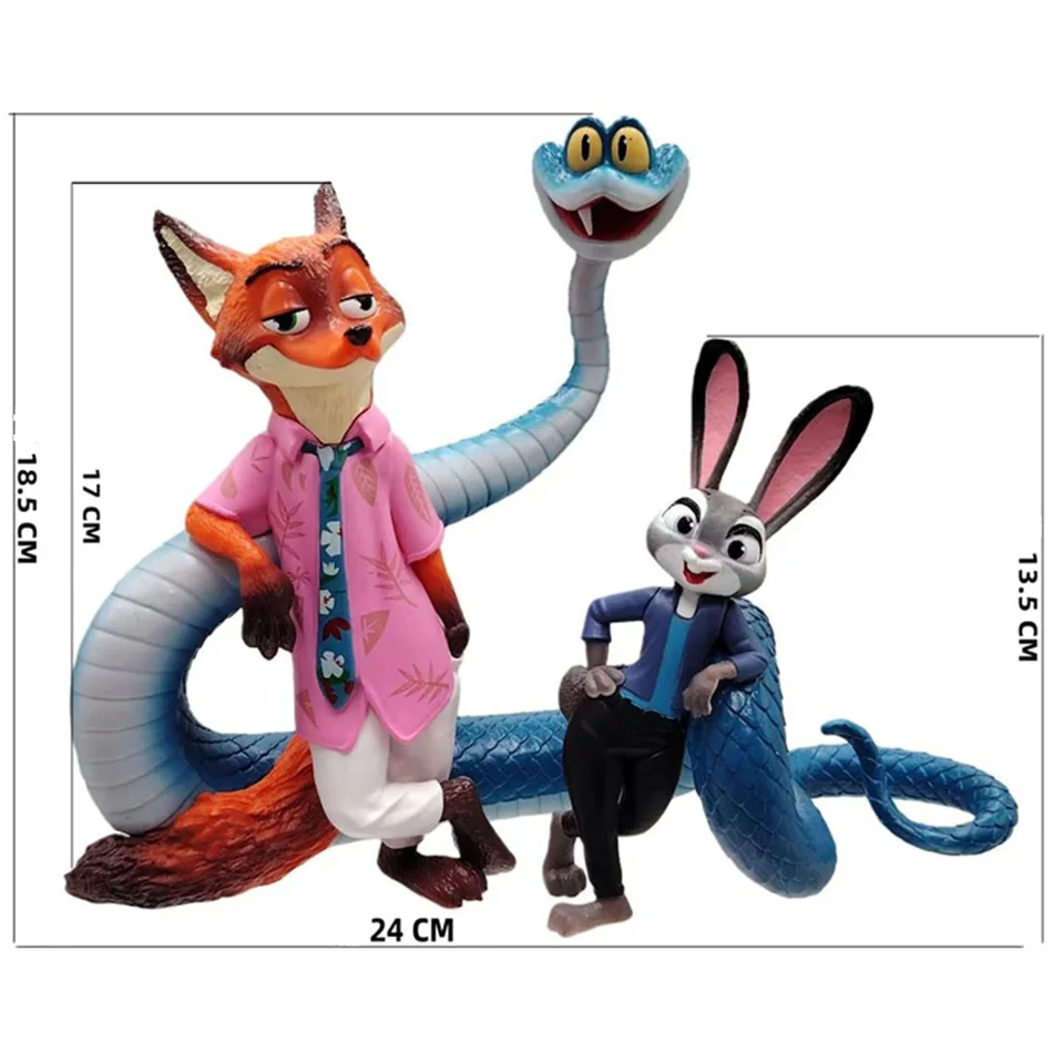 متوفر في المخزون ألعاب شخصيات الحركة المجنونة على شكل حيوانات أرنب جودي هوبس فوكس نيك وايلد مجموعة هدايا الأطفال الطرفية