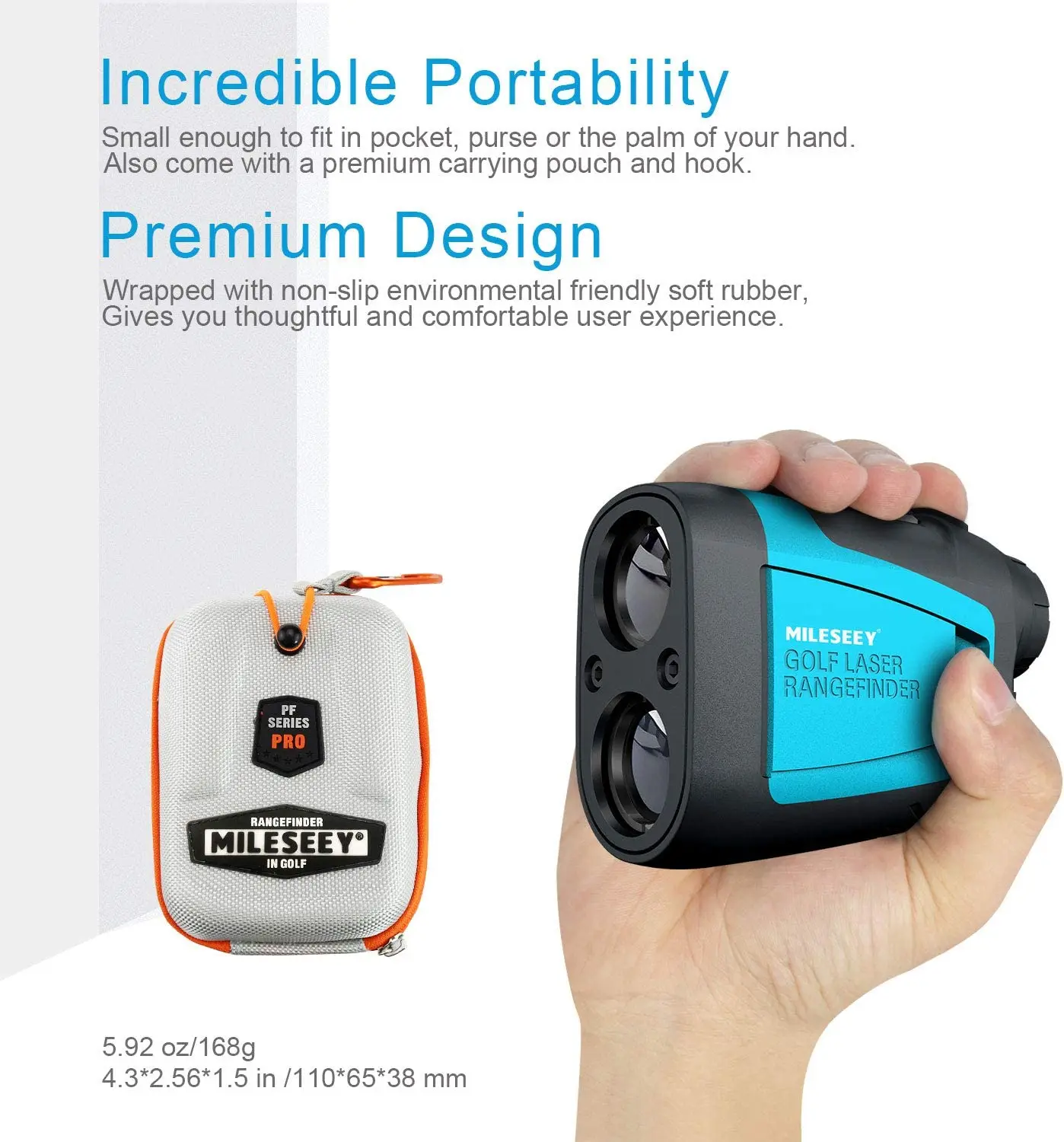 رائجة البيع PF210 600 متر OEM يده جولف والصيد الليزر Rangefinder مناظير سرعة قياس العلم عصا لمسافات طويلة Mileseey