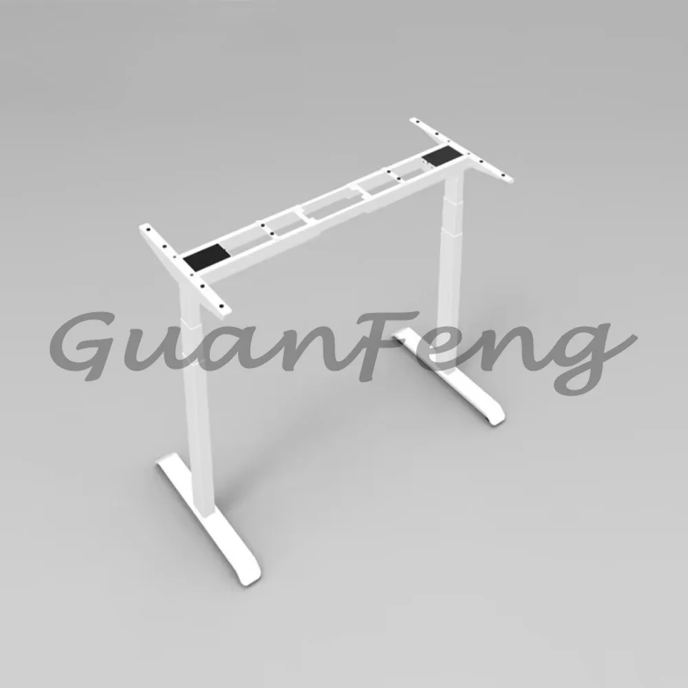 Top double column two-section inverted lift table accessories vertical desk adjustable height