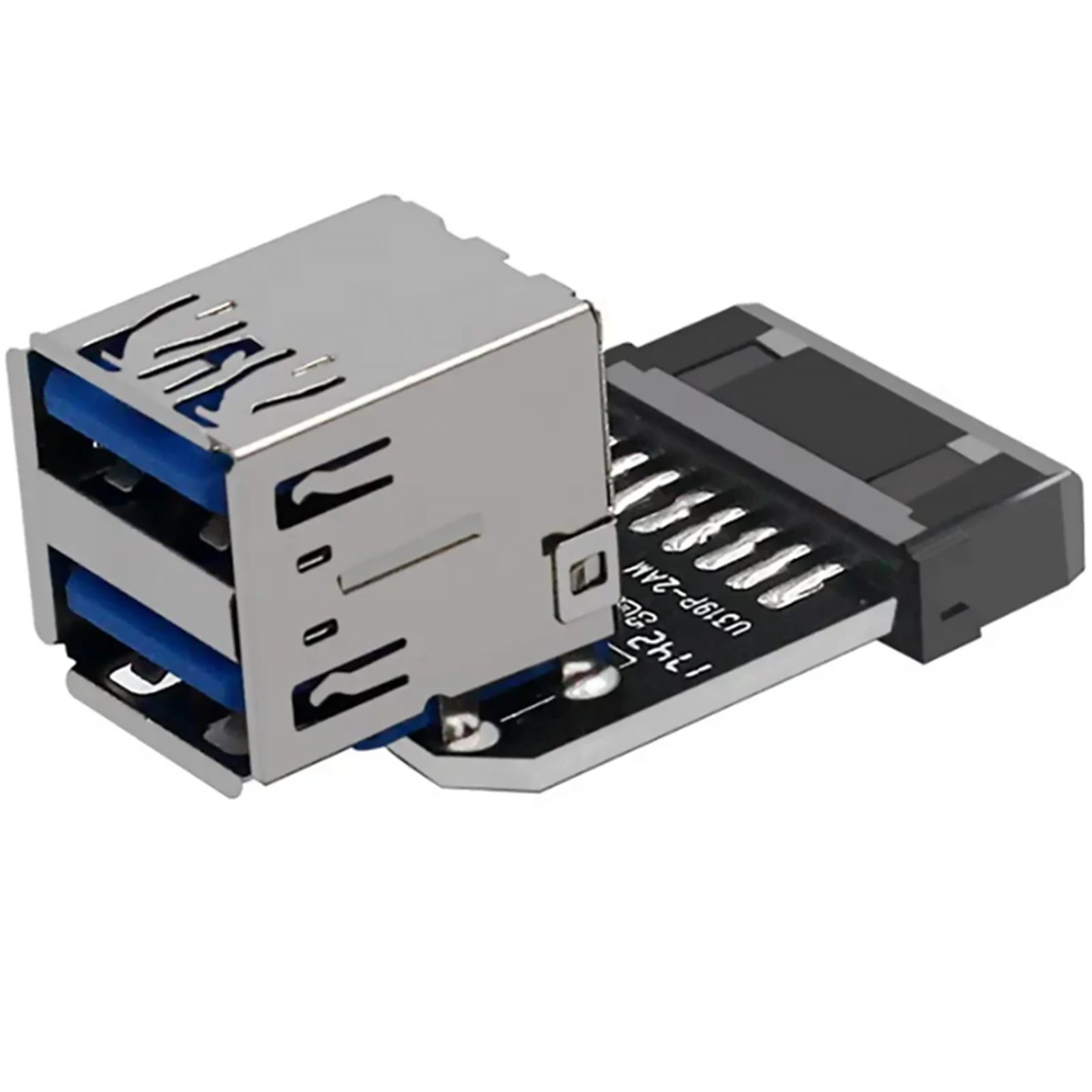 20Pin to Dual USB3.0 Adapter Connverter Desktop Motherboard 19Pin / 20Pin Header to Dual Ports USB 3.0 Female Adapter Accessory