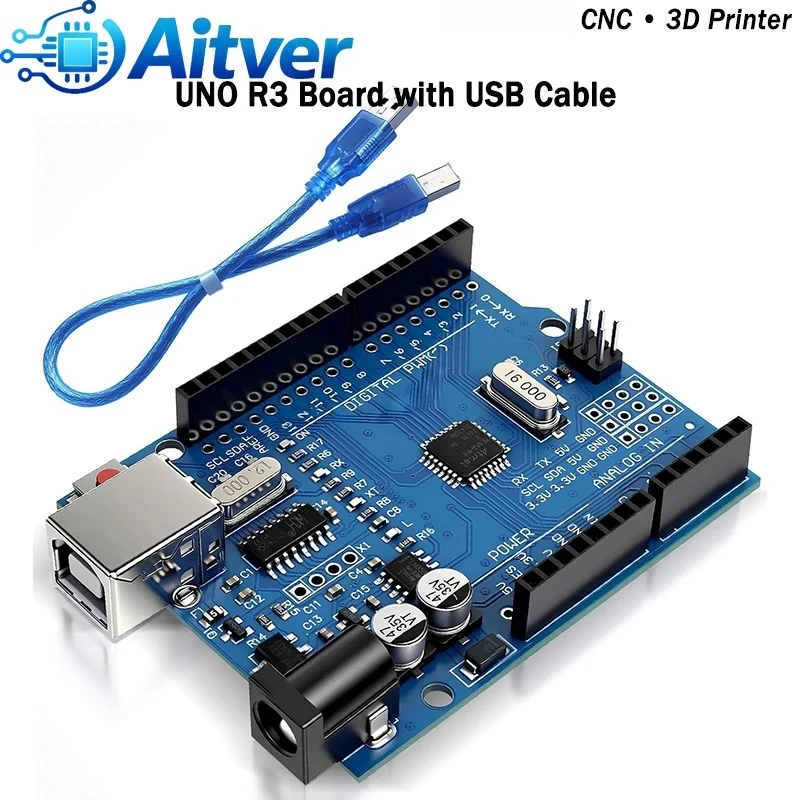 Zestaw sterowników krokowych UNO R3 CNC Shield V3 TMC2209 z radiatorem i opcjonalnym wyłącznikiem krańcowym do maszyn CNC z 1 do 4 osi dla Arduino — zdjęcie produktu 3