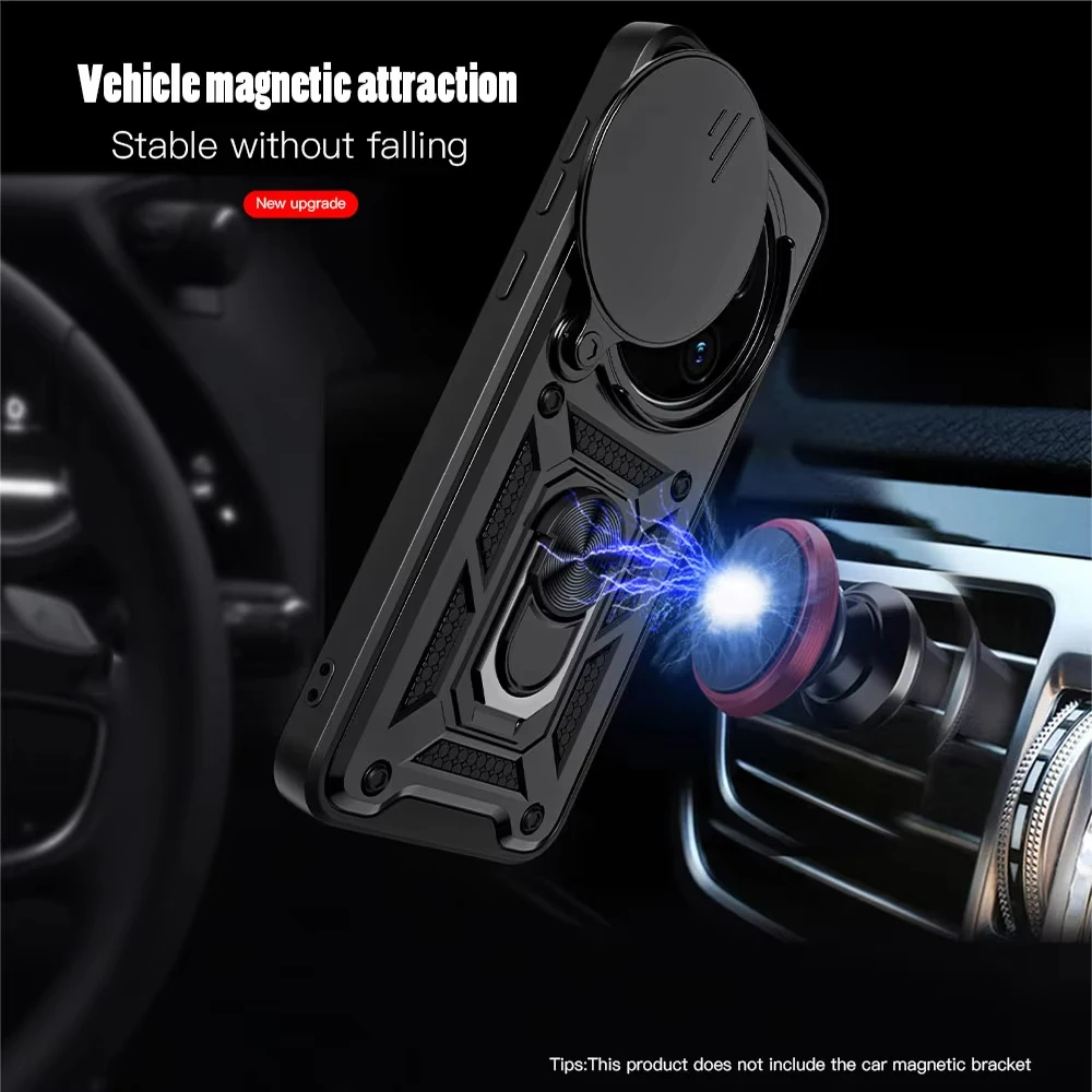 Case For Huawei Honor 7 Pro 5G / For Honor Magic 7 Lite Camera Lens Cover Phone Ring Stand Armor rotate Cover