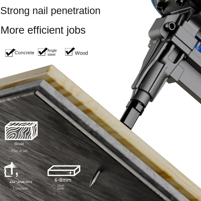 Gas Nail Plumber Special Grab Concrete Electric Nail Gun Gas Row Nail Straight Nail Gun Cement Wall Steel Nail Gun