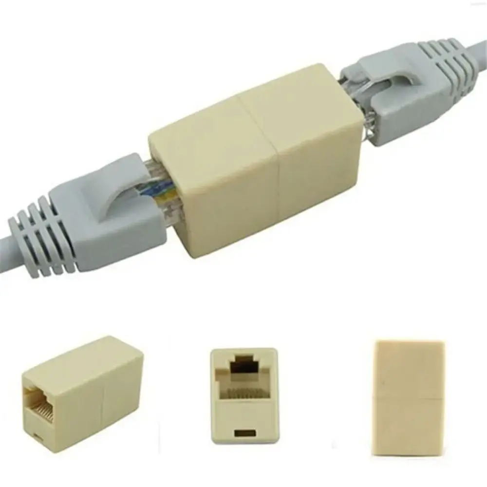 Internet Tools Alloy Internet Tools RJ45 Durable Cable Connector 8Pins High-quality RJ45 CAT5 Coupler Plug Adapter Cable