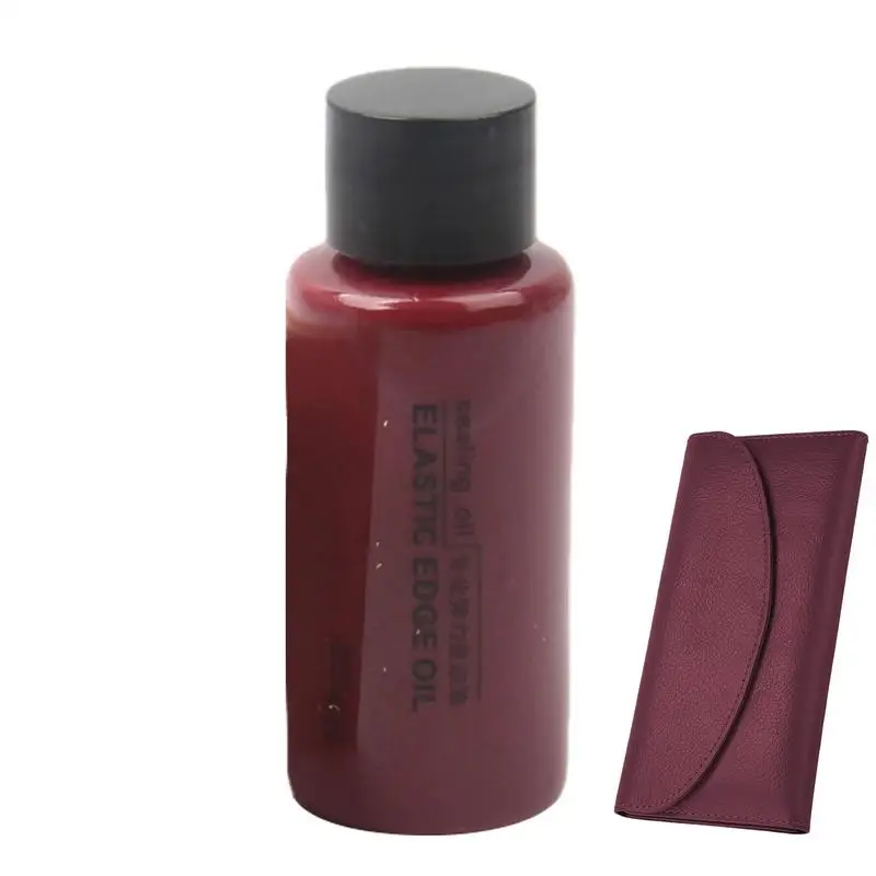 Leather Edge Dressing Manual Leather Conditioner Recoloring Restorer Protectant Edge Dressing 30ml Oil For Car Leather Furniture