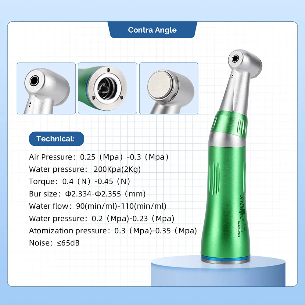 JOY DENTAL Dental Color Inner Water Contra Angle Low Speed Handpiece Air Motor Straight Handpiece Dental Tools