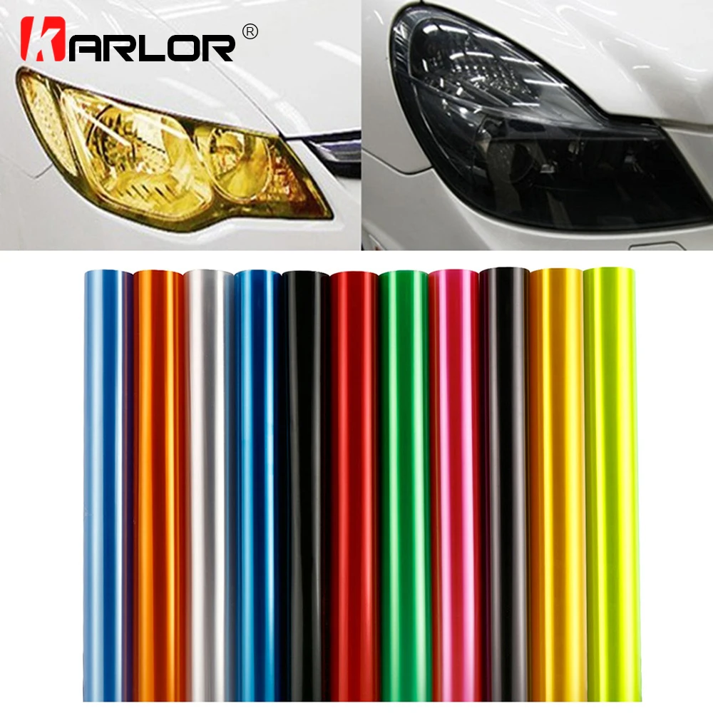 30cm x 100cm Car Tint Headlight Taillight Fog Light Vinyl Smoke Film Auto Sheet Sticker Cover Automobiles Decal Car styling