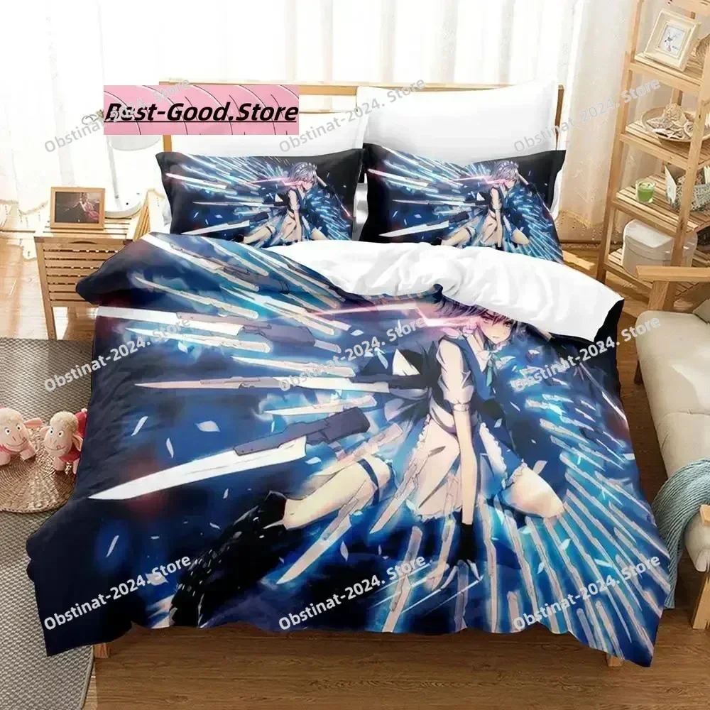 Touhou Project Bedding Set Single Twin Printed Bed Set With Pillowcase Bed Duvet Cover Soft Single Double Queen Super King Size
