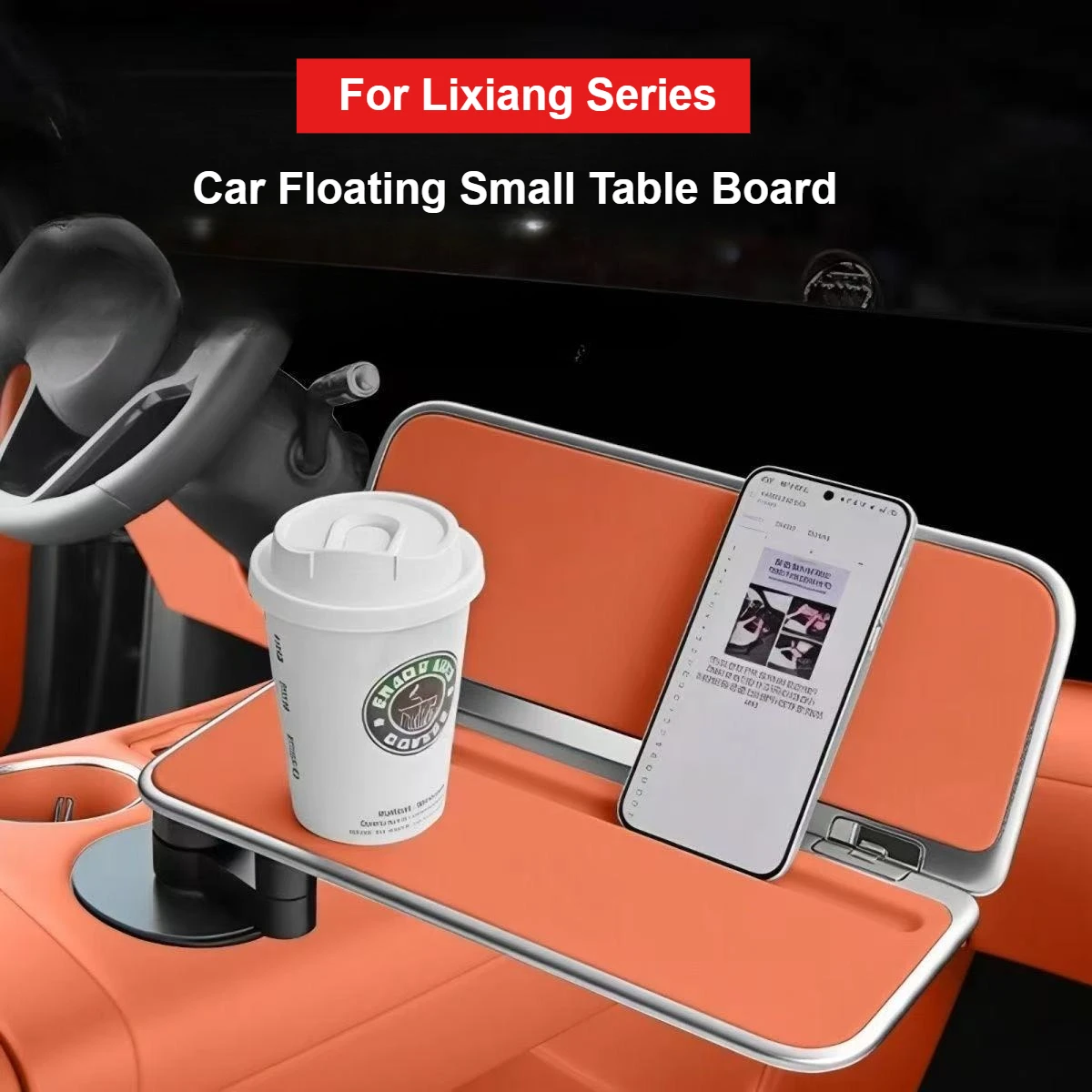 For Li Lixiang L6 L7 L8 L9 MEGA I6 I8 Upgrade Car Floating Small Table Board Multifunctional Car Small Office Desk Tea Table